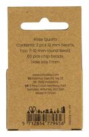 Creativ Company Kristallen kralen, rozenkwarts, d 7-12 mm, gatgrootte 1 mm, ca. 63 stuk, roze, 63 stuk/ 1 doos - thumbnail