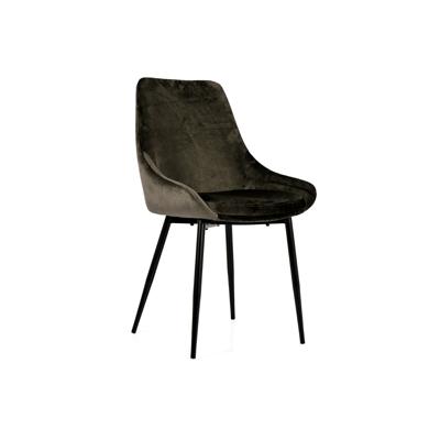 Tenzo eetkamerstoel Lex (2 stuks) - velvet - taupe