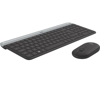 Toetsenbord en muis Logitech 920-009198 Zwart Staal Qwerty Spaans QWERTY