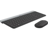 Toetsenbord en muis Logitech 920-009198 Zwart Staal Qwerty Spaans QWERTY - thumbnail