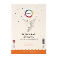 Schetsblok Qrea A5 24 vel 120gr gelijmd | 60 stuks - thumbnail