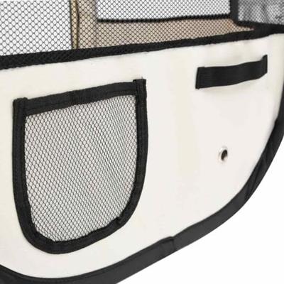 VidaXL Hondenren inklapbaar met draagtas 110x110x58 cm blauw