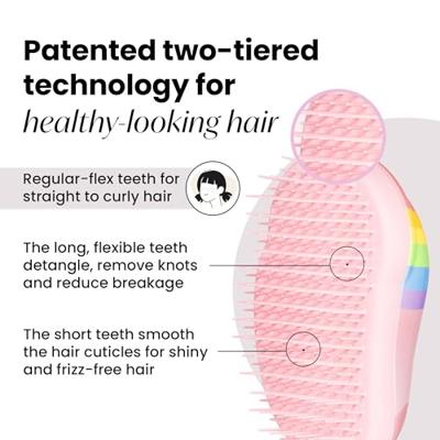 Tangle Teezer original mini kids pink rainbow unicorn - thumbnail