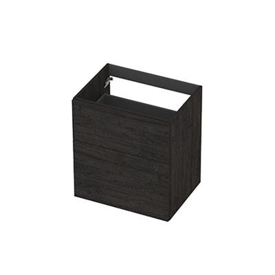 INK - Onderkast 2L A-sym Decor Tbv Grepen - 600x450x650 Mm - Houtskool Eiken