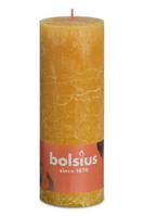 Bolsius rustiek stompkaars 190/68 honeycomb yellow - thumbnail