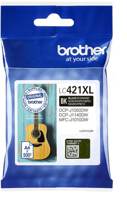 Brother Inktcartridge LC-421XLBK Origineel Zwart LC421XLBK Brother Inktcartridge LC-421XLBK Origineel Zwart LC421XLBK