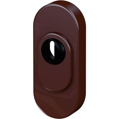 Basi 1200-0003 Beveiligingsrozet met cilinderafdekking RVS, Bruin Basi 1200-0003 Beveiligingsrozet met cilinderafdekking RVS, Bruin