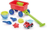 Ecoiffier bolderwagen met strandset - thumbnail