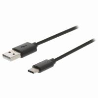 Nedis CCGB60600BK10 Usb-kabel Usb 2.0 Usb-a Male Usb-c™ Male 60 W 480 Mbps Vernikkeld 1.00 M Rond Pvc Zwart Doos - thumbnail