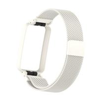 Milanese loop bandje met case - Wit - Xiaomi Smart Band 7 Pro - thumbnail