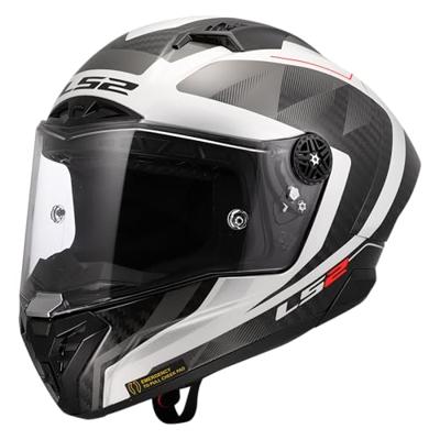 LS2 integraalhelm "ff805 thunder carbon gp diamond helmet ff805 thunder gp diamond white/grey gr.