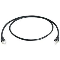 Telegärtner 100008831 RJ45 Netwerkkabel, patchkabel CAT 6A S/FTP 7.50 m Zwart Vlambestendig, Snagless, Pair afscherming, Afgeschermd (dubbel), Halogeenvrij, UL - thumbnail
