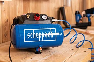 Scheppach Compressor HC06 8 bar 6 liter met accessoireset - 5906153901 - thumbnail