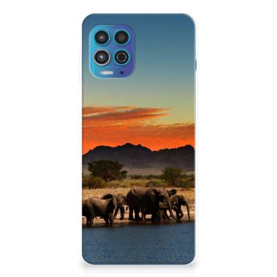 Motorola Moto G100 | TPU Hoesje | Olifanten Motorola Moto G100 | TPU Hoesje | Olifanten