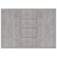 Dressoir 88x30x65 cm spaanplaat betongrijs - thumbnail