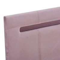 VidaXL Bedframe met led stof roze 180x200 cm - thumbnail