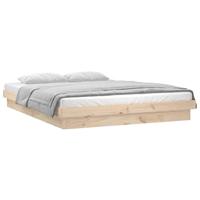 Bedframe LED massief hout 200x200 cm - thumbnail