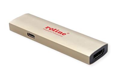 ROLINE GOLD Adapter USB Type C - HDMI, female/female, PD (60W)