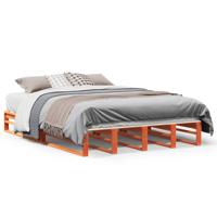 Bedframe zonder matras massief grenenhout wasbruin 140x200 cm - thumbnail
