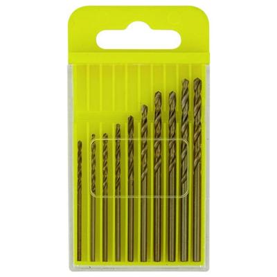 Donau Elektronik HSS-CO-225 HSS Metaal-spiraalboorset 1.3 mm, 1.4 mm, 1.5 mm, 1.5 mm, 1.8 mm, 2.0 mm, 2.2 mm, 2.3 mm, 2.4 mm, 2.5 mm DIN 338 Cilinderschacht 10