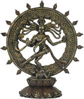 Shiva Nataraj Bronskleurig (23 cm) - thumbnail