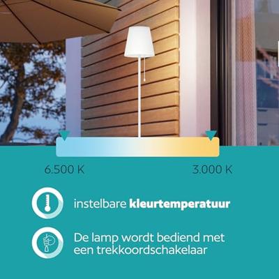 Eglo TerraslampScordiano wit met solar - 901902