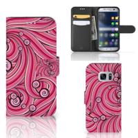 Samsung Galaxy S7 Hoesje Swirl Pink - thumbnail