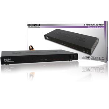 HDMI splitter 2 naar 8 poorts HDMI splitter 2 naar 8 poorts