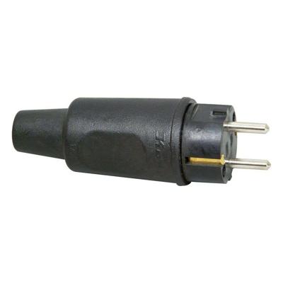 Kopp 179516009 Stekker met randaarde PA, Rubber 230 V Zwart IP44 Kopp 179516009 Stekker met randaarde PA, Rubber 230 V Zwart IP44