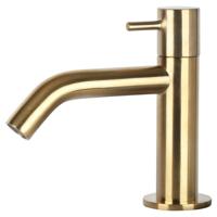 Differnz Differnz koudwaterkraan gebogen - mat goud - thumbnail