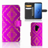 Wallet Case Samsung Galaxy S9 Plus Barok Roze - thumbnail