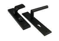 AMI Veiligheidsbeslag 251/15 Kt55 Knop 144, Deurkruk 374 Profielcilinder 55 Zwart Deurdikte 38/42 R9005Str - 739740 - thumbnail