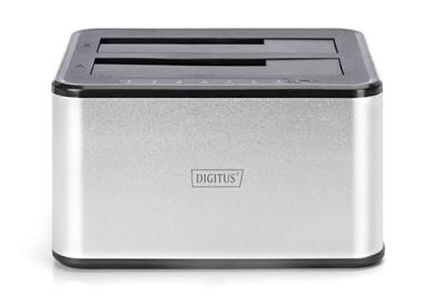 Digitus DA-71540-2 basisstation voor opslagstations USB 3.2 Gen 1 (3.1 Gen 1) Type-B Zwart, Wit