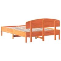 Bedframe zonder matras massief grenenhout wasbruin 150x200 cm - thumbnail