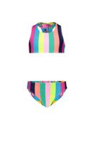Just Beach Meisjes bikini sportief reversibel - Tropical palms - thumbnail