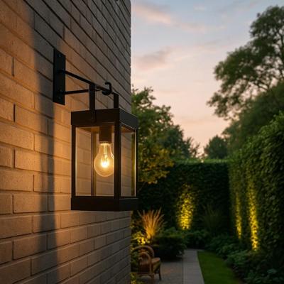 Solar wandlamp cube op zonne-energie met beugel
