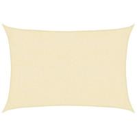 VidaXL Zonnezeil 160 g/m² 2x3 m hdpe crèmekleurig - thumbnail