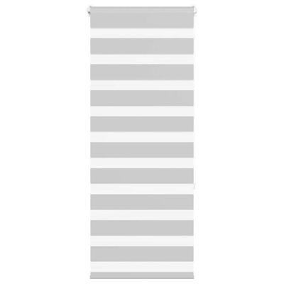 Zebra rolgordijn 55x150 cm stofbreedte 50,9 cm lichtgrijs Zebra rolgordijn 55x150 cm stofbreedte 50,9 cm lichtgrijs