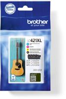 Brother inktcartridge, 500 pagina's, OEM LC-421XLVAL, 4 kleuren - thumbnail