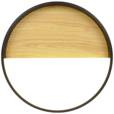 ECO-Light 9350 S WO VISTA LED-plafondlamp LED 25 W Hout, Zwart ECO-Light 9350 S WO VISTA LED-plafondlamp LED 25 W Hout, Zwart