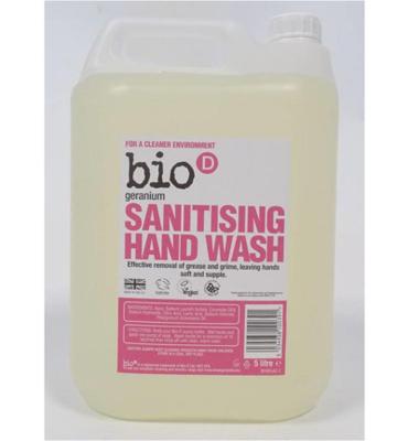 Bio-D Handzeep vloeibaar geranium (5 ltr) Bio-D Handzeep vloeibaar geranium (5 ltr)