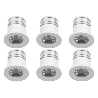LED Veranda Spot Verlichting 6 Pack - Velvalux - 3W - Warm Wit 3000K - Inbouw - Rond - Mat Wit - Aluminium - Ø31mm
