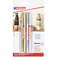 Quantore Viltstift edding lakmarker goud en zilver - thumbnail