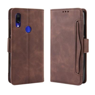 Portemonnee stijl huid voelen kalf patroon lederen draagtas voor Xiaomi Redmi 7 met aparte kaartsleuf (bruin) Portemonnee stijl huid voelen kalf patroon lederen draagtas voor Xiaomi Redmi 7 met aparte kaartsleuf (bruin)
