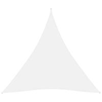 VidaXL Zonnescherm driehoekig 5x5x5 m oxford stof wit - thumbnail