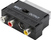 ASSMANN Electronic 84548 Scart RCA, SVHS Zwart kabeladapter/verloopstukje - thumbnail