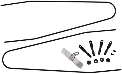 CONTEC spatbordstangen bevestigingsset "splash protect dlx" ct strut set f. splash prot. 54mm 20" black CONTEC spatbordstangen bevestigingsset "splash protect dlx" ct strut set f. splash prot. 54mm 20" black