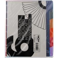 Atoma tabbladen, voor A5+ schriften, uit PP, set van 6 stuks, geassorteerde kleuren - thumbnail