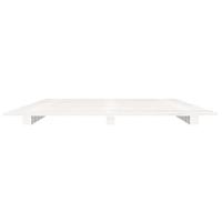 Bedframe massief grenenhout wit 120x200 cm - thumbnail
