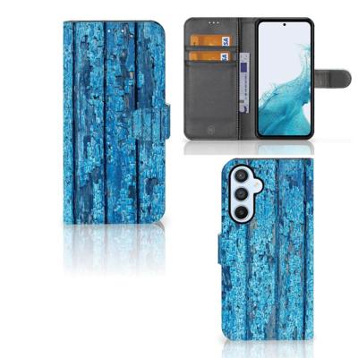 Samsung Galaxy A54 5G | Book Style Case | Wood Blue